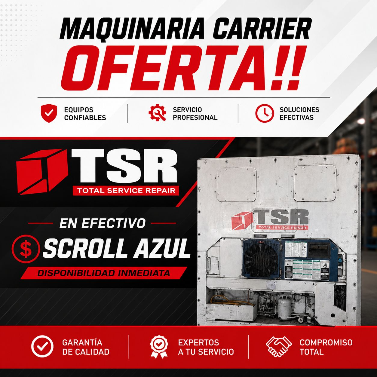 Oferta - Maquinaria Carrier Scroll Azul